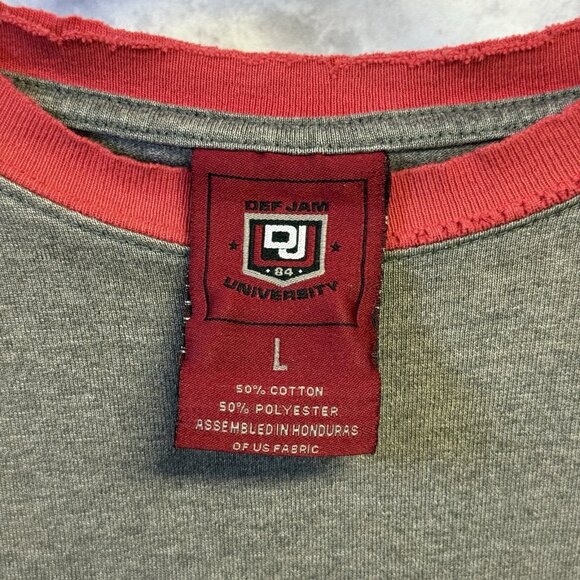 Vintage Def Jam University T Shirt Mens Large Gray Y2k Hip Hop - Picture 4 of 16